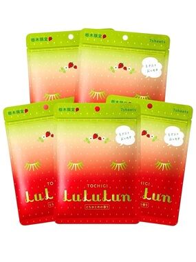 LULULUN 7 DAYS SHEET MASK- STRAWBERRY (TOCHIGI) - BRAND NEW, NO BOX